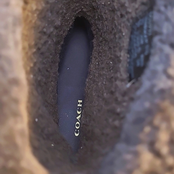 Coach Sherman Signature Brown Suede Chestnut Womens Boots - Picture 9 of 10